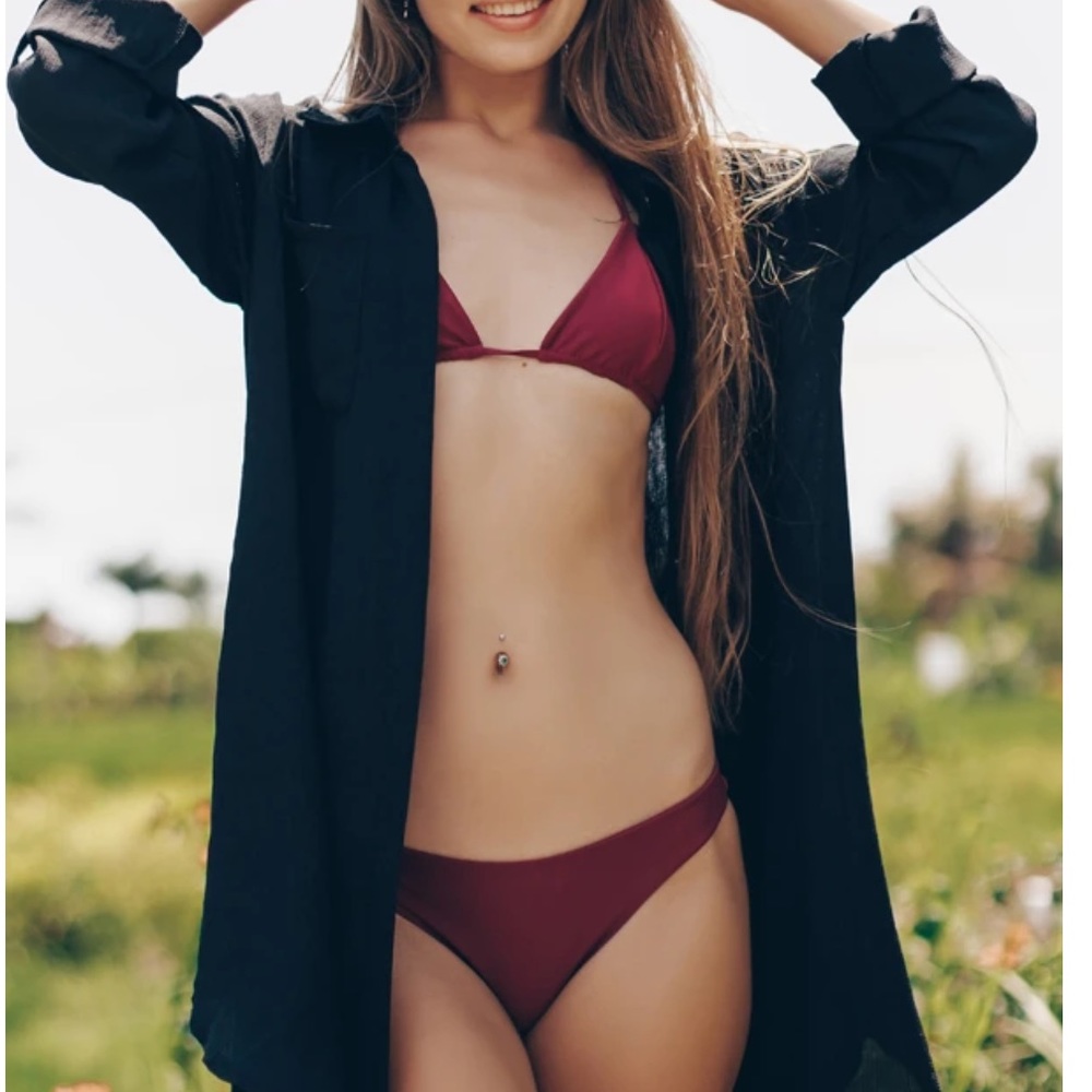 🆕 Ellison Black Cover Up Robe Top 🖤👙🧥🩱🦩🦋